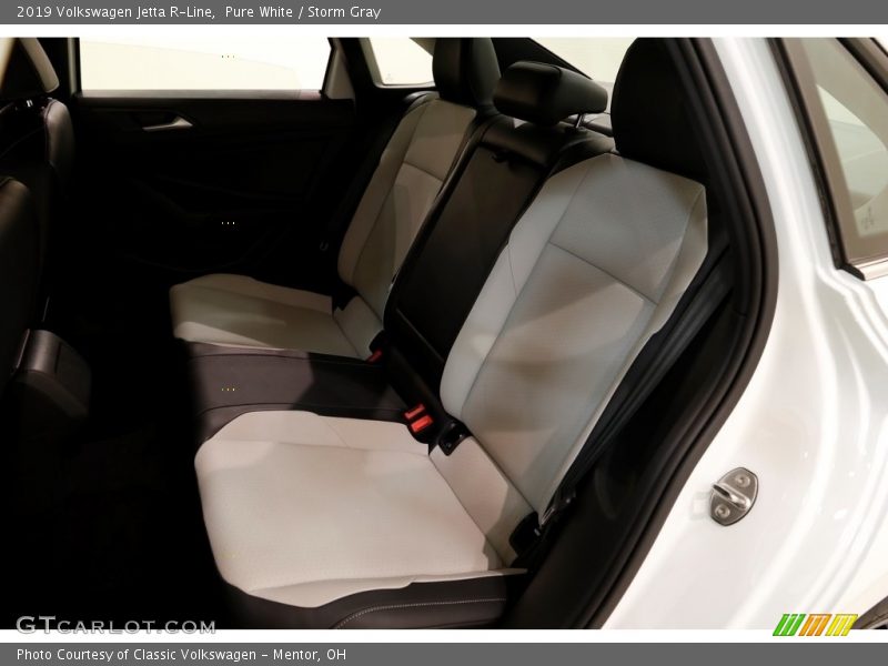 Pure White / Storm Gray 2019 Volkswagen Jetta R-Line
