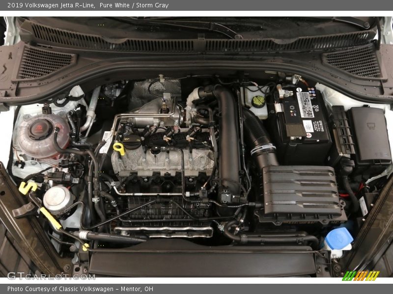 Pure White / Storm Gray 2019 Volkswagen Jetta R-Line