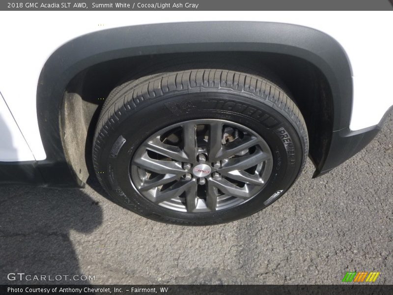 Summit White / Cocoa/Light Ash Gray 2018 GMC Acadia SLT AWD