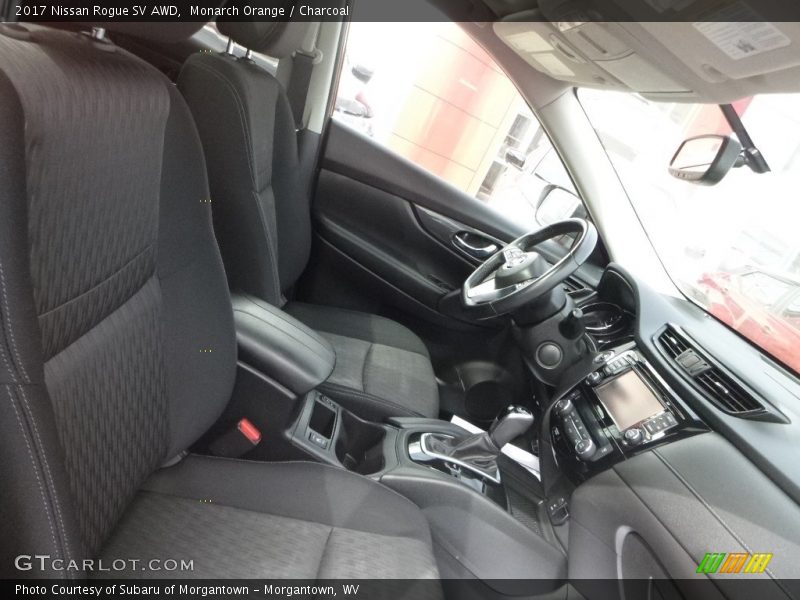 Monarch Orange / Charcoal 2017 Nissan Rogue SV AWD