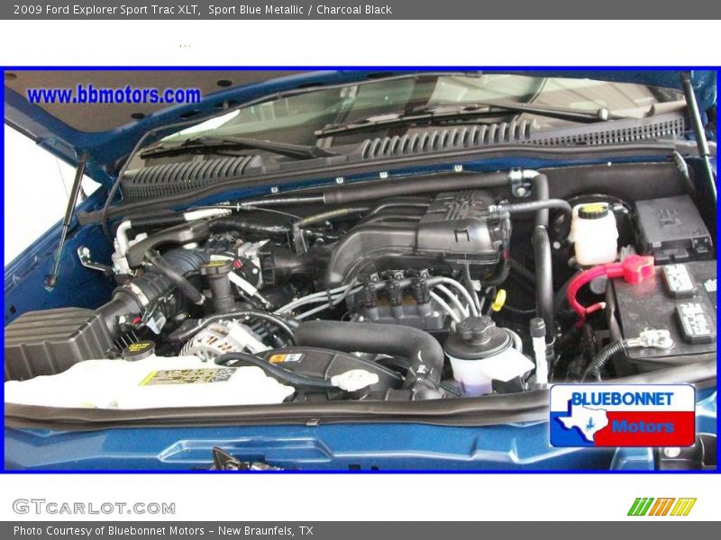Sport Blue Metallic / Charcoal Black 2009 Ford Explorer Sport Trac XLT