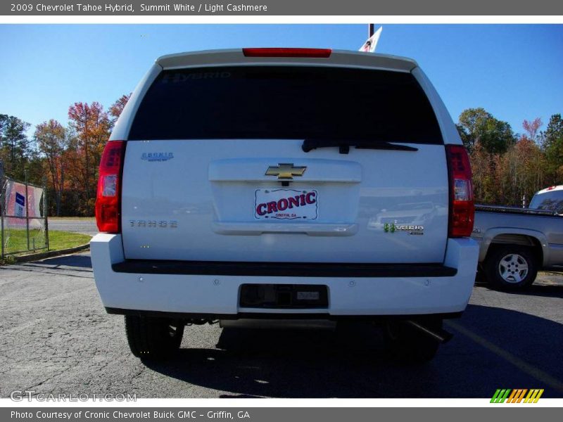 Summit White / Light Cashmere 2009 Chevrolet Tahoe Hybrid