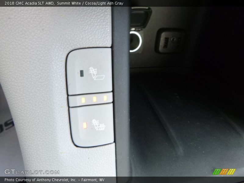 Summit White / Cocoa/Light Ash Gray 2018 GMC Acadia SLT AWD