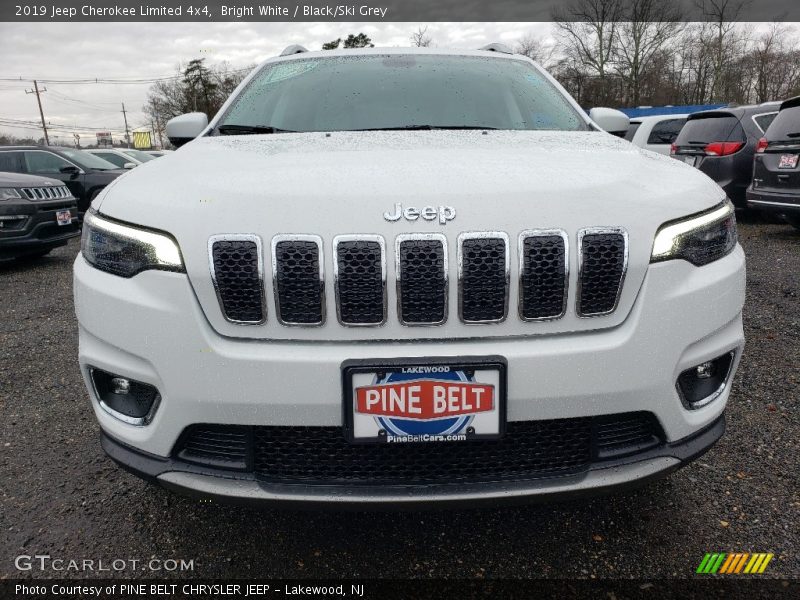 Bright White / Black/Ski Grey 2019 Jeep Cherokee Limited 4x4