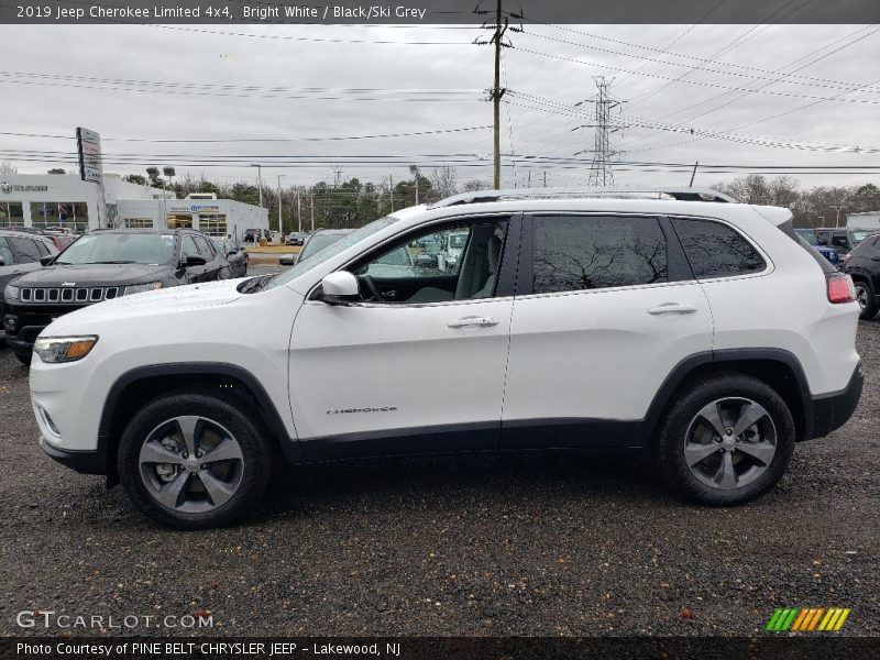 Bright White / Black/Ski Grey 2019 Jeep Cherokee Limited 4x4