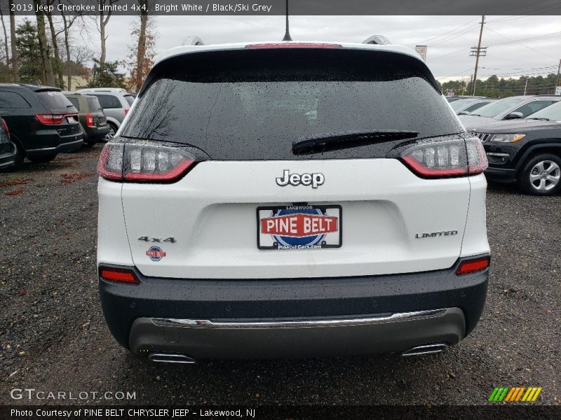 Bright White / Black/Ski Grey 2019 Jeep Cherokee Limited 4x4