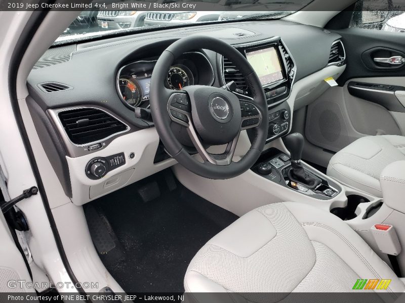 Bright White / Black/Ski Grey 2019 Jeep Cherokee Limited 4x4