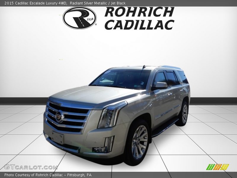 Radiant Silver Metallic / Jet Black 2015 Cadillac Escalade Luxury 4WD