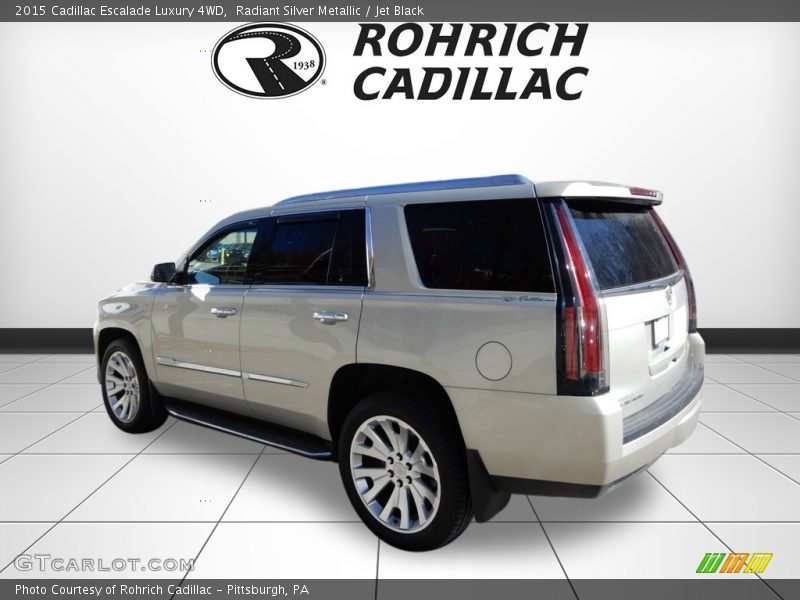 Radiant Silver Metallic / Jet Black 2015 Cadillac Escalade Luxury 4WD