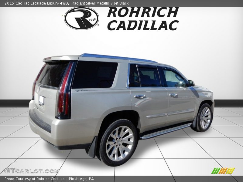 Radiant Silver Metallic / Jet Black 2015 Cadillac Escalade Luxury 4WD