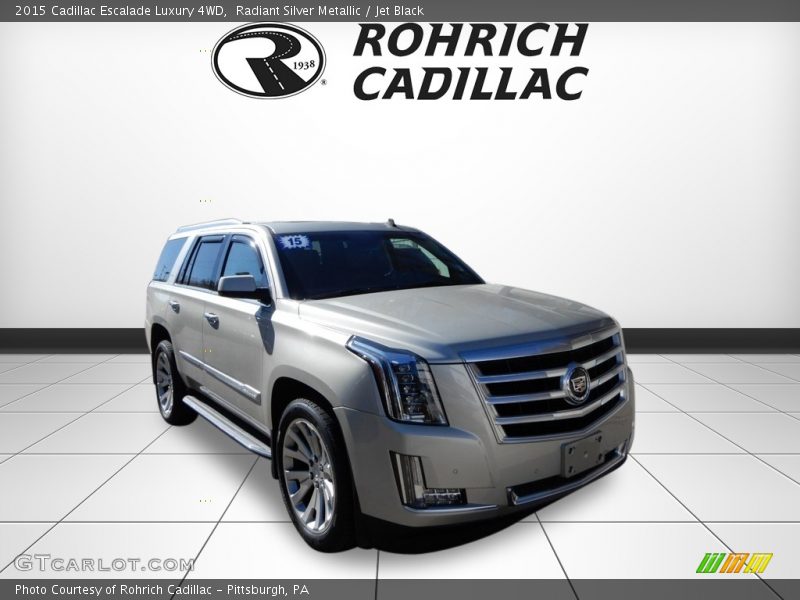 Radiant Silver Metallic / Jet Black 2015 Cadillac Escalade Luxury 4WD