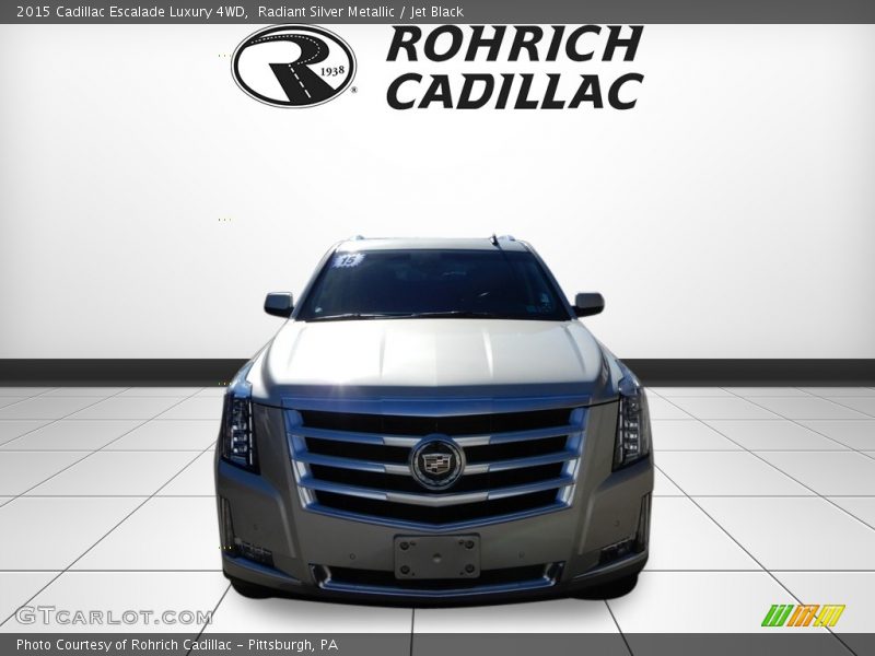 Radiant Silver Metallic / Jet Black 2015 Cadillac Escalade Luxury 4WD