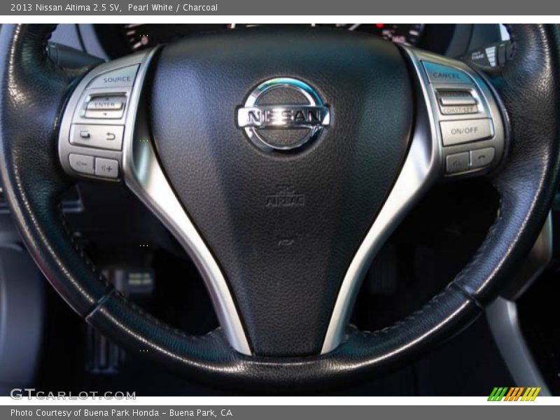 Pearl White / Charcoal 2013 Nissan Altima 2.5 SV