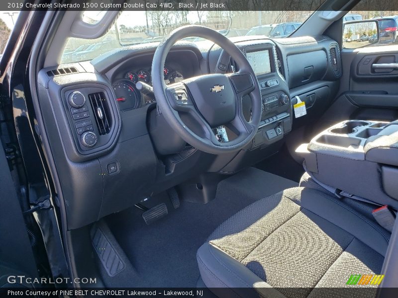 Black / Jet Black 2019 Chevrolet Silverado 1500 Custom Double Cab 4WD
