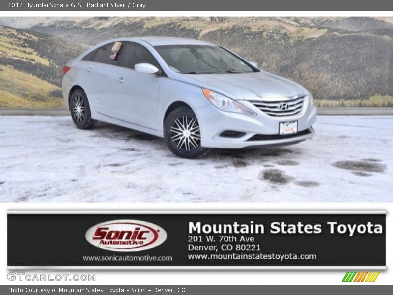 Radiant Silver / Gray 2012 Hyundai Sonata GLS