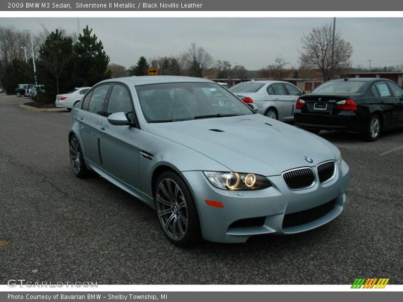 Silverstone II Metallic / Black Novillo Leather 2009 BMW M3 Sedan