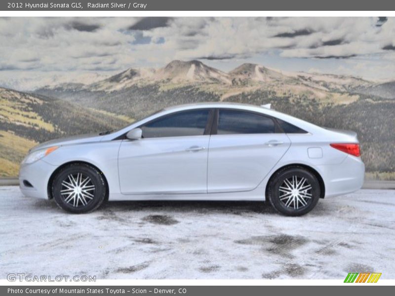 Radiant Silver / Gray 2012 Hyundai Sonata GLS