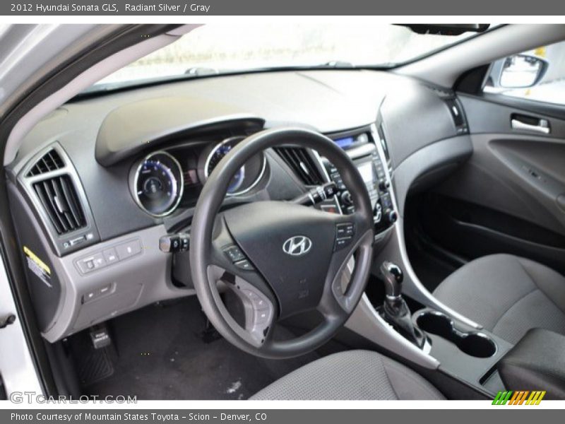 Radiant Silver / Gray 2012 Hyundai Sonata GLS