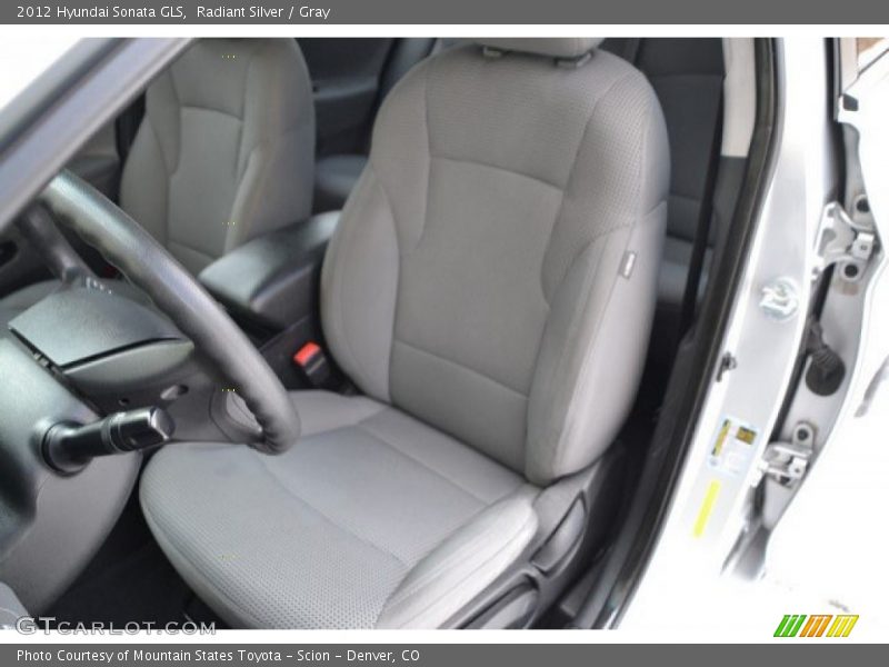 Radiant Silver / Gray 2012 Hyundai Sonata GLS