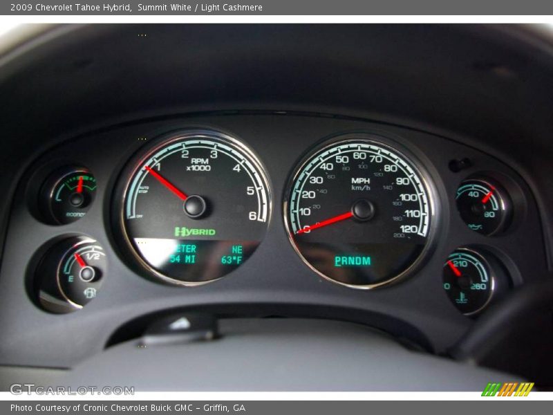 Summit White / Light Cashmere 2009 Chevrolet Tahoe Hybrid