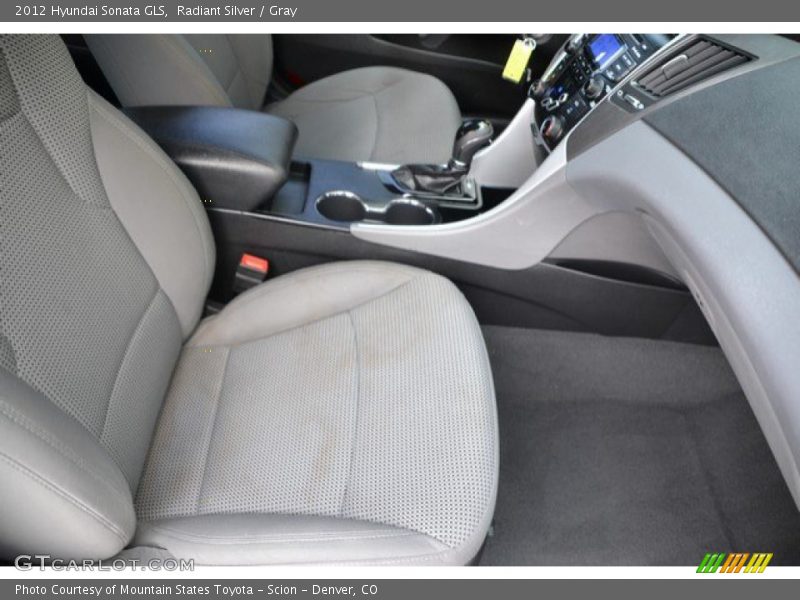Radiant Silver / Gray 2012 Hyundai Sonata GLS