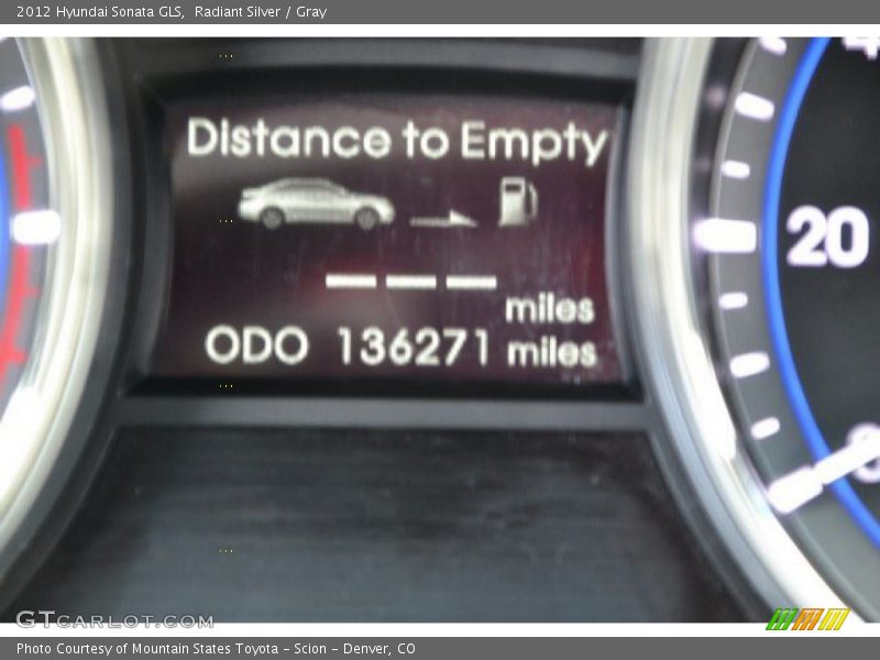 Radiant Silver / Gray 2012 Hyundai Sonata GLS