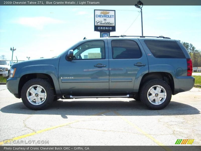 Blue Granite Metallic / Light Titanium 2009 Chevrolet Tahoe Z71