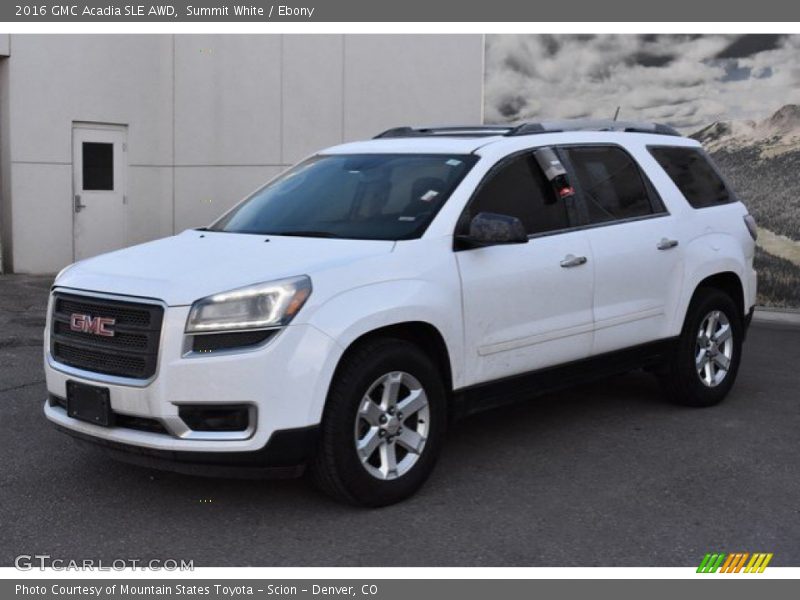 Summit White / Ebony 2016 GMC Acadia SLE AWD