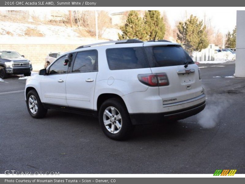 Summit White / Ebony 2016 GMC Acadia SLE AWD