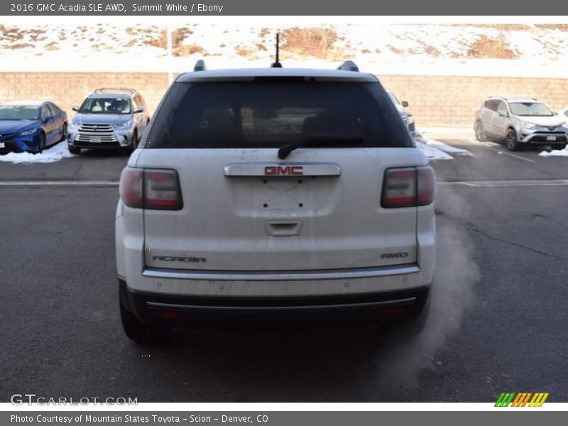 Summit White / Ebony 2016 GMC Acadia SLE AWD