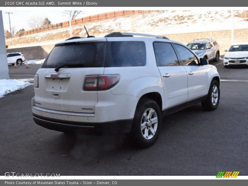 Summit White / Ebony 2016 GMC Acadia SLE AWD
