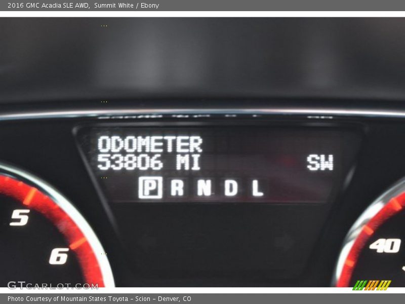 Summit White / Ebony 2016 GMC Acadia SLE AWD