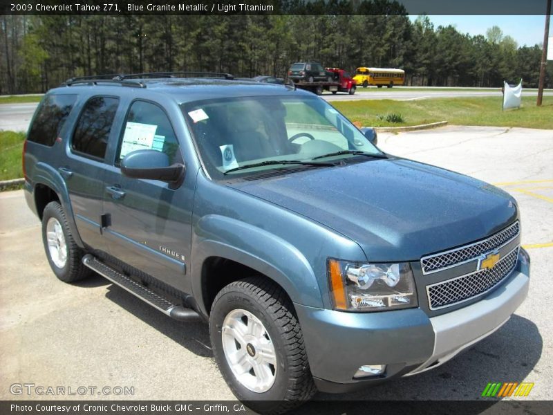 Blue Granite Metallic / Light Titanium 2009 Chevrolet Tahoe Z71