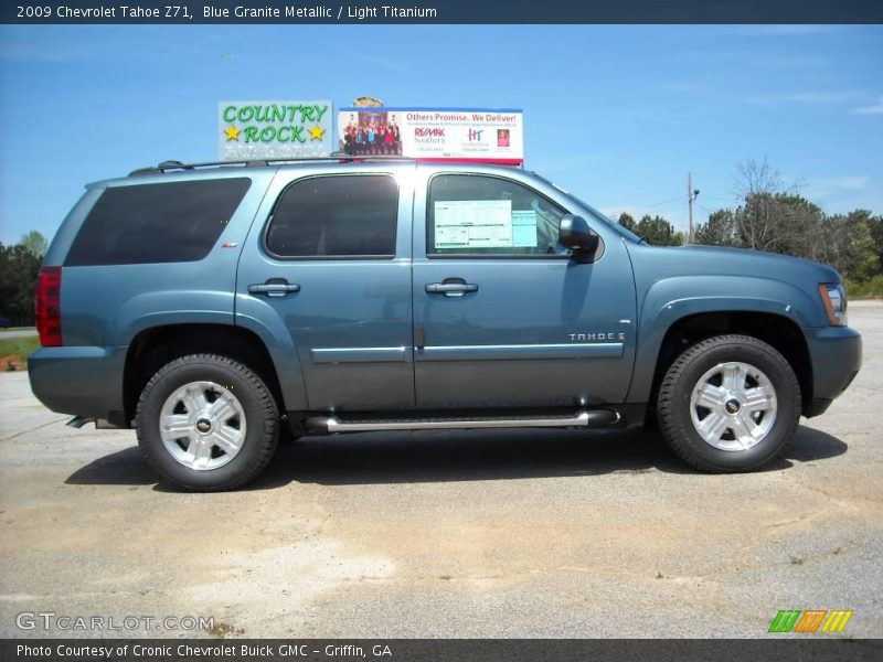 Blue Granite Metallic / Light Titanium 2009 Chevrolet Tahoe Z71