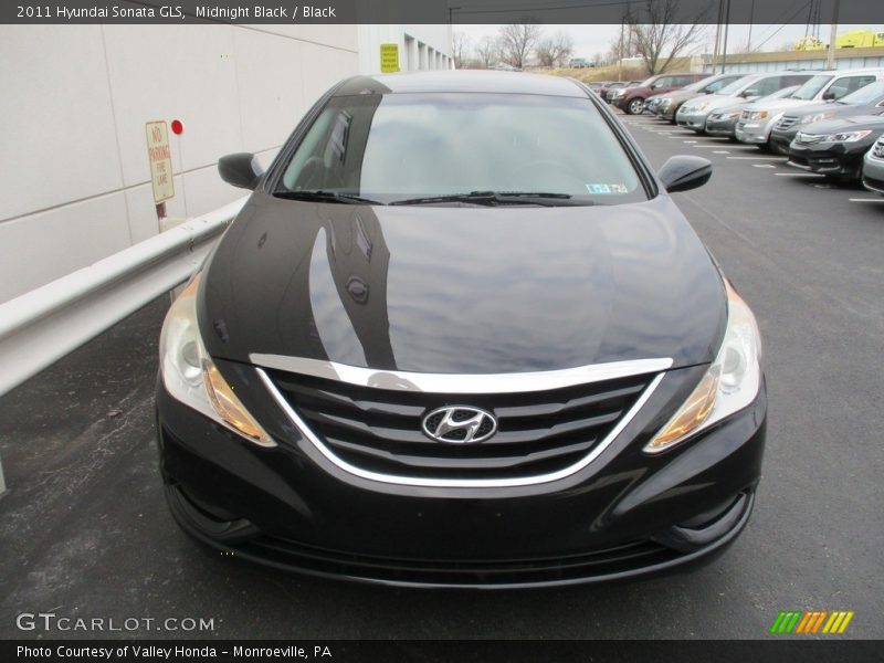 Midnight Black / Black 2011 Hyundai Sonata GLS