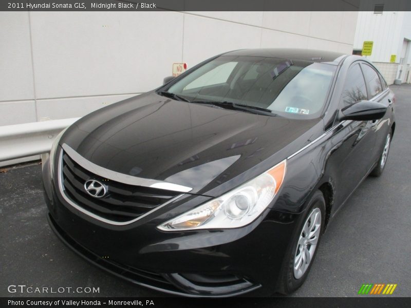 Midnight Black / Black 2011 Hyundai Sonata GLS