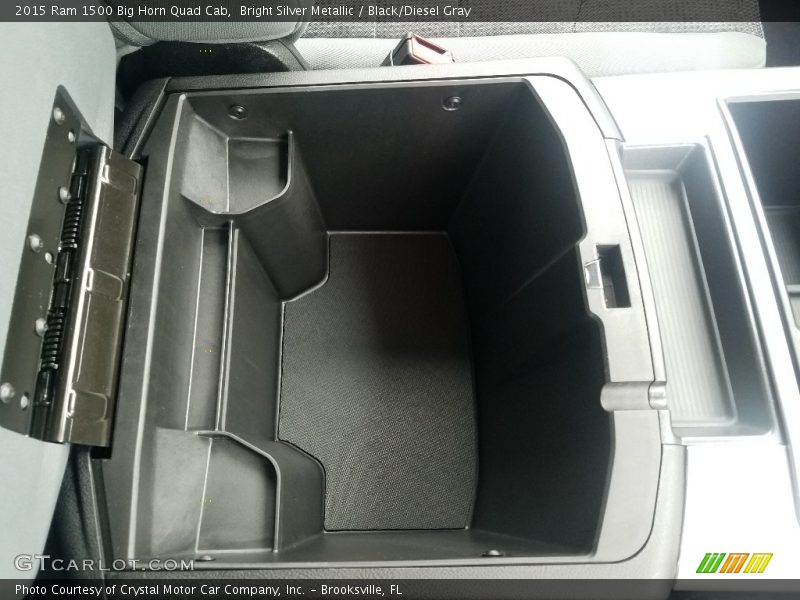 Bright Silver Metallic / Black/Diesel Gray 2015 Ram 1500 Big Horn Quad Cab