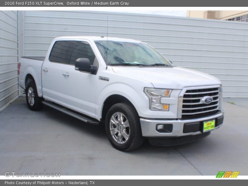 Oxford White / Medium Earth Gray 2016 Ford F150 XLT SuperCrew
