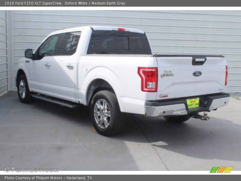 Oxford White / Medium Earth Gray 2016 Ford F150 XLT SuperCrew