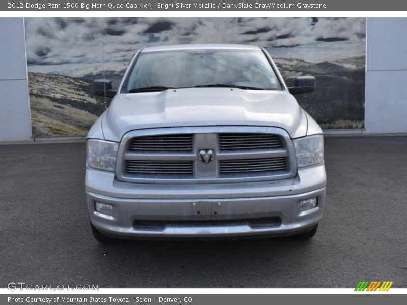 Bright Silver Metallic / Dark Slate Gray/Medium Graystone 2012 Dodge Ram 1500 Big Horn Quad Cab 4x4