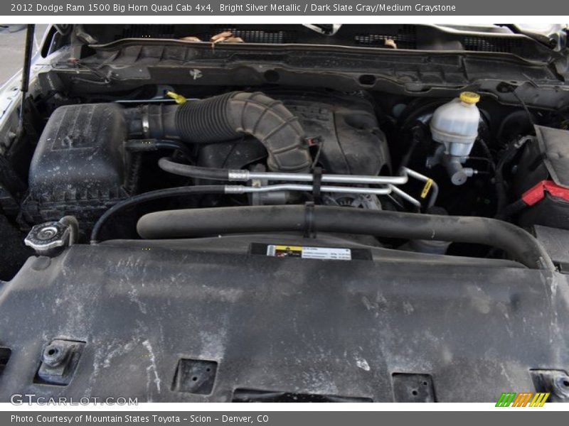Bright Silver Metallic / Dark Slate Gray/Medium Graystone 2012 Dodge Ram 1500 Big Horn Quad Cab 4x4