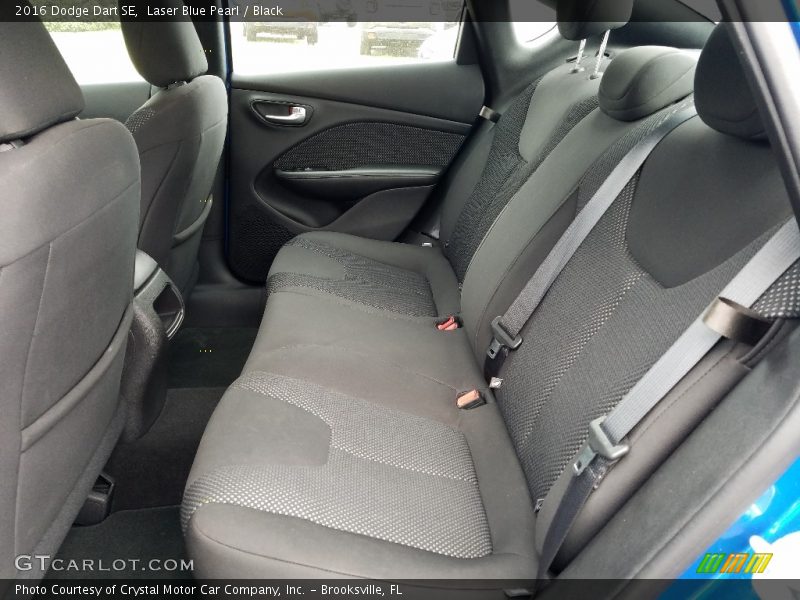 Laser Blue Pearl / Black 2016 Dodge Dart SE