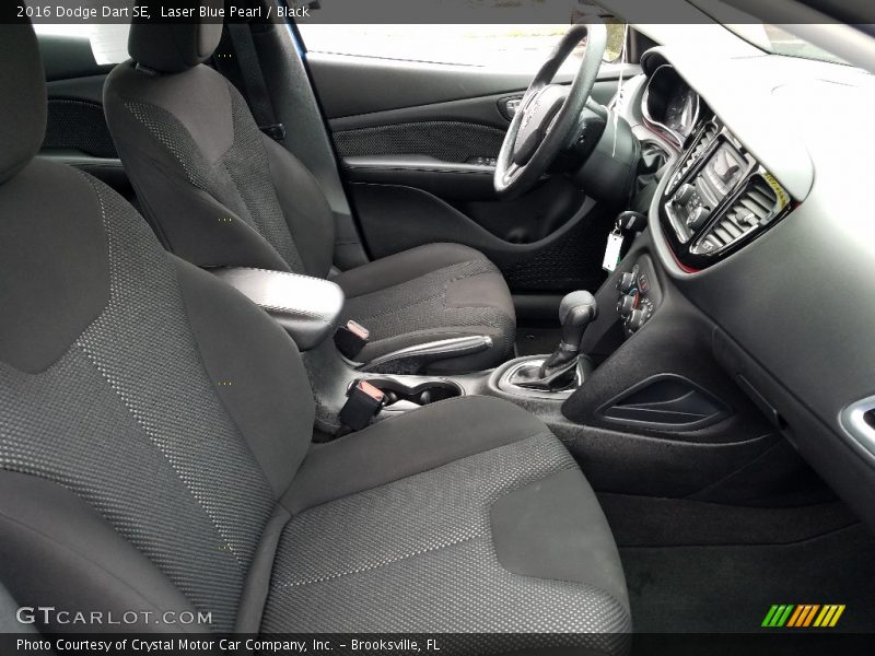 Laser Blue Pearl / Black 2016 Dodge Dart SE