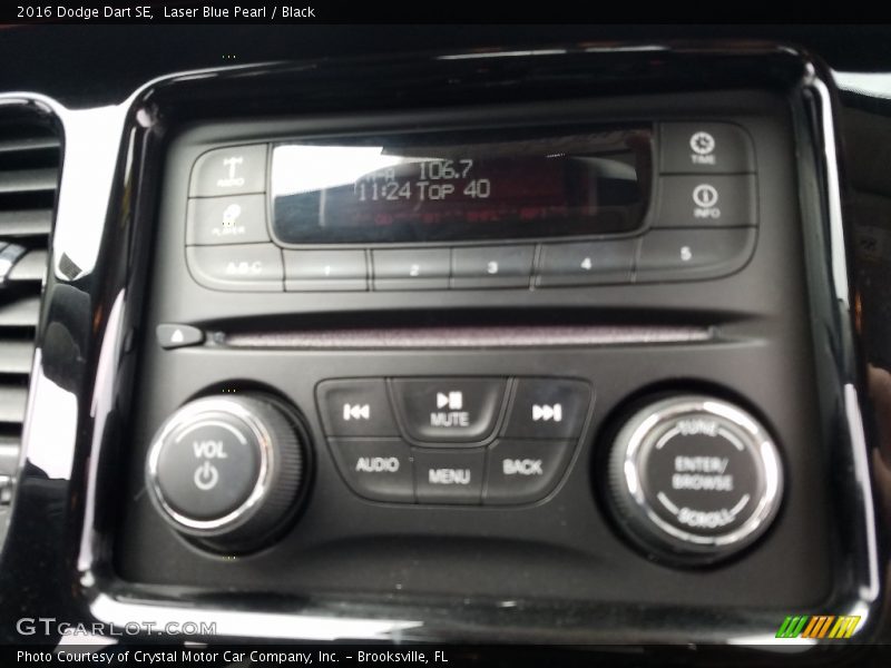Laser Blue Pearl / Black 2016 Dodge Dart SE