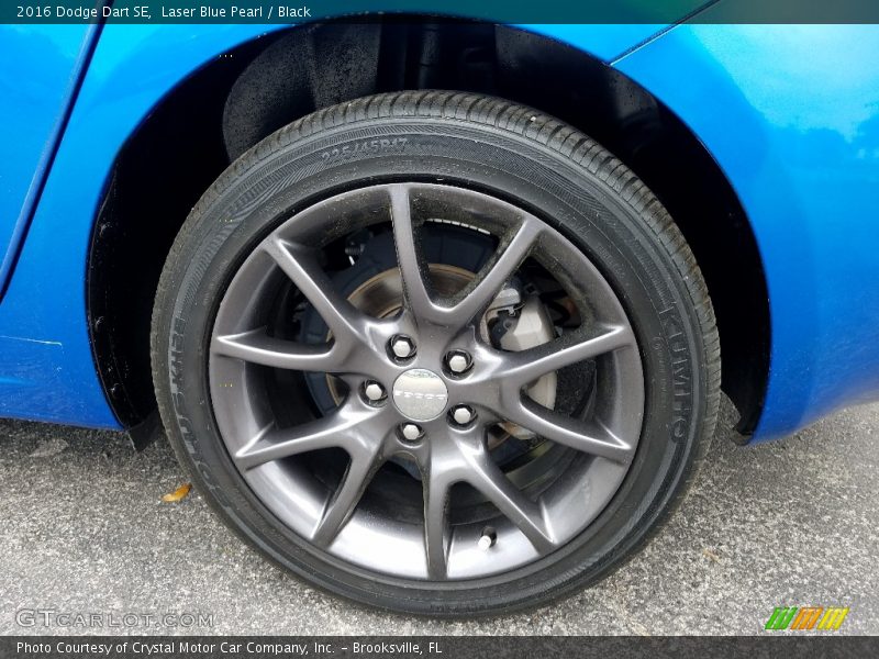 Laser Blue Pearl / Black 2016 Dodge Dart SE