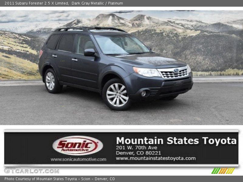 Dark Gray Metallic / Platinum 2011 Subaru Forester 2.5 X Limited
