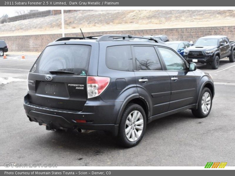 Dark Gray Metallic / Platinum 2011 Subaru Forester 2.5 X Limited