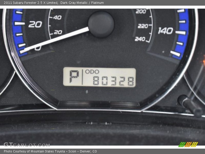Dark Gray Metallic / Platinum 2011 Subaru Forester 2.5 X Limited
