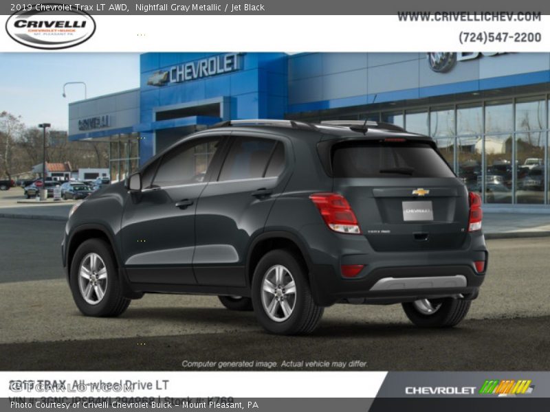 Nightfall Gray Metallic / Jet Black 2019 Chevrolet Trax LT AWD