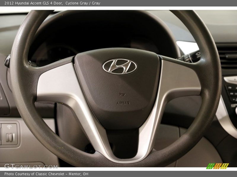 Cyclone Gray / Gray 2012 Hyundai Accent GLS 4 Door